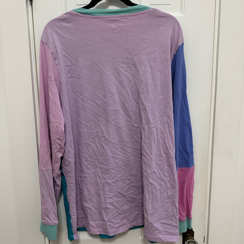 Mokuyobi Monstera Long Sleeve Colorblock Tee - RARE - Picture 3 of 4